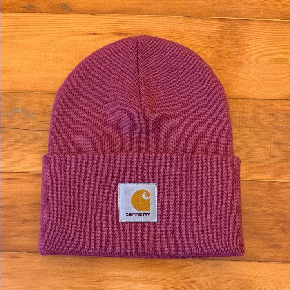 Carhartt WIP Acrylic Watch Hat Tulip Pink Purple